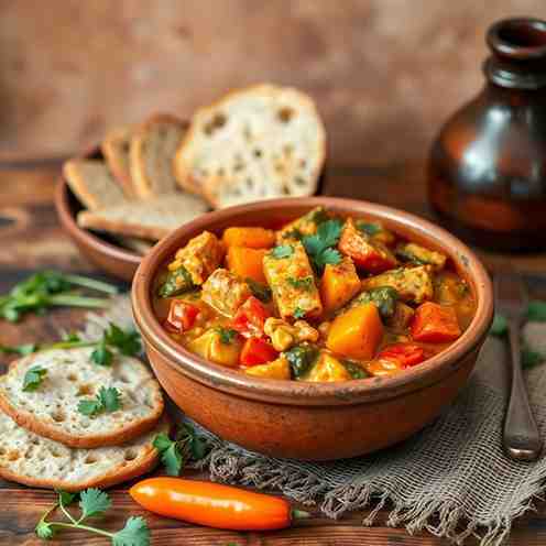 African Food Recipes - Creamy Bokhoni & Veg Stew (Gluten-Free)